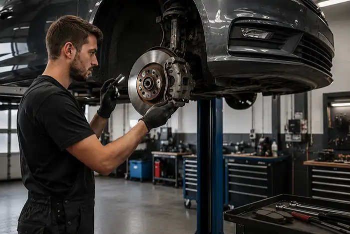 Bremscheck Fahrzeuginspektion Kundendienst Autoservice Laufenburg